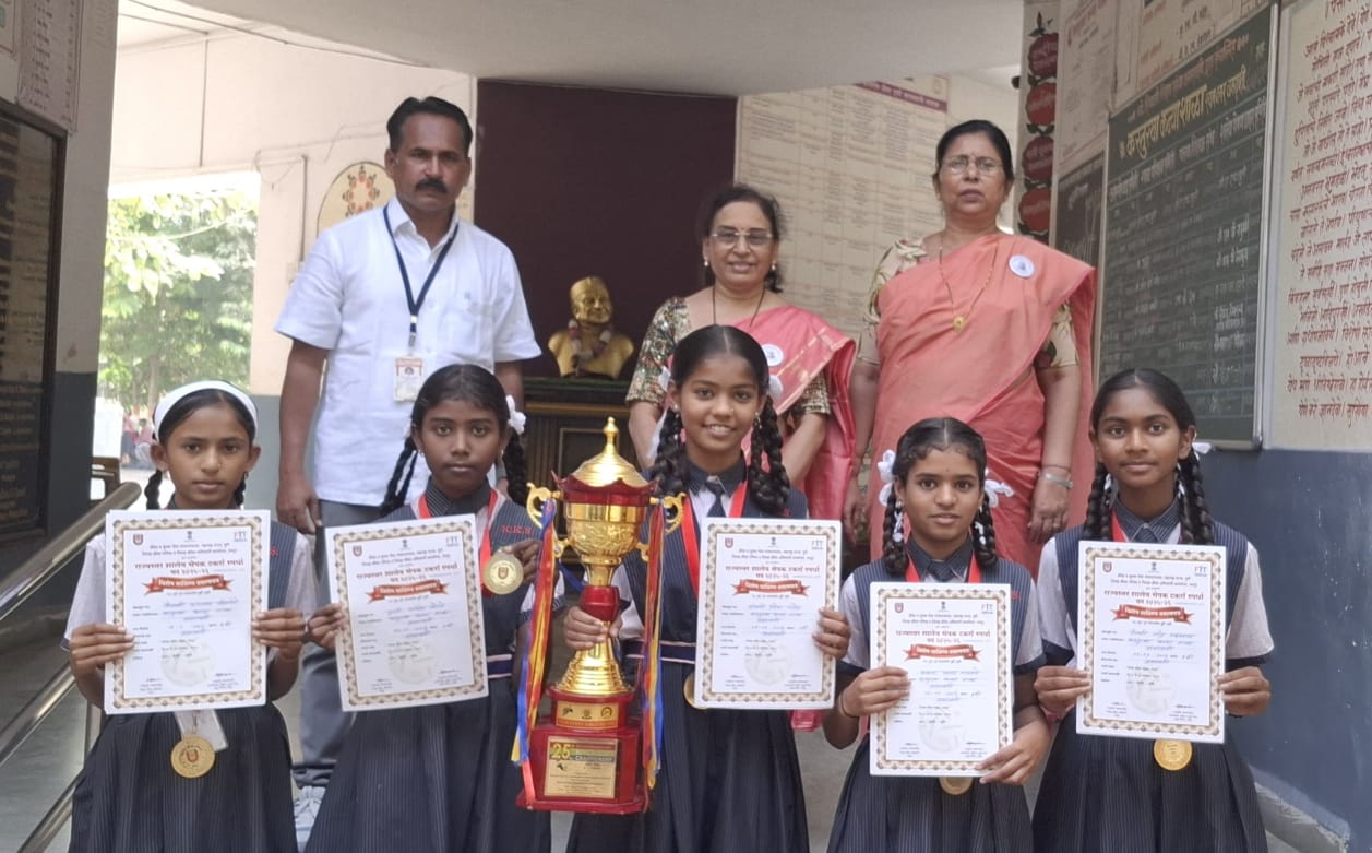 कस्तुरबा कन्या शाळेचा संघ शालेय राज्यस्तरीय सेपाक टकरा स्पर्धेत विजयी